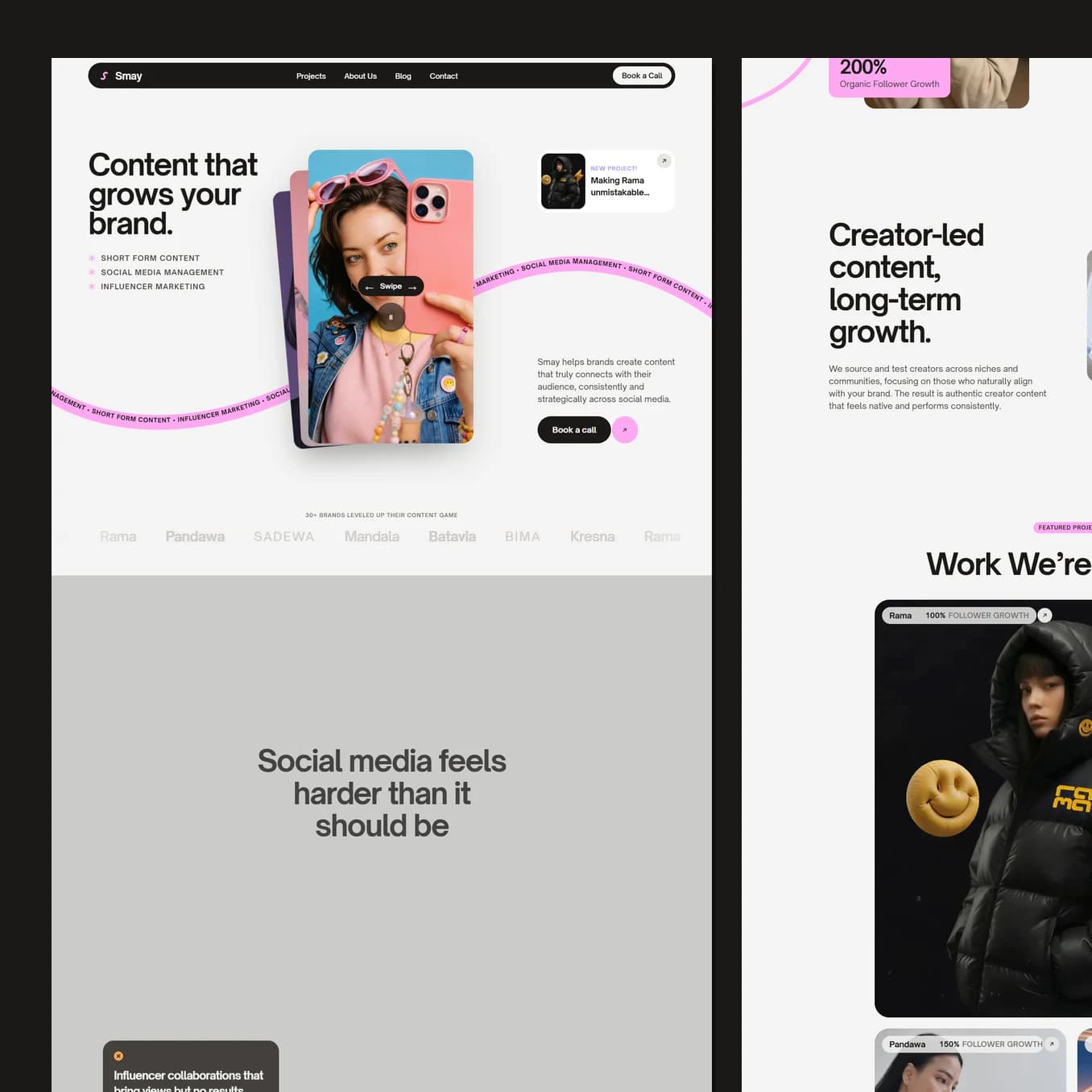 Smay — Agency · Social media marketing